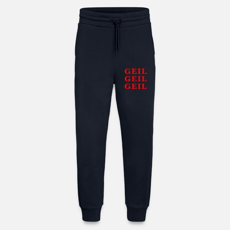 Geil Geil Geil rot Statement - Jogginghose - made by SPREAD - DARK NAVY