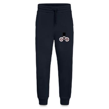 Messieurs vieux contrôleur rétro - Pantalon de jogging bio décontracté fabriqué en UE - DARK NAVY - Devant