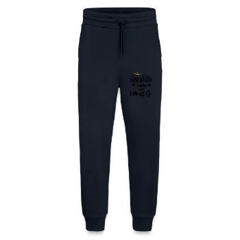Adventure is calling and I must go - Fernweh Motiv - Jogginghose - made by SPREAD - DARK NAVY - Vorne