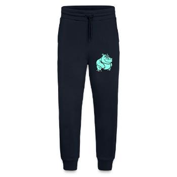 Hippo Comic - Jogging Pants - made by SPREAD  - DARK NAVY - Front