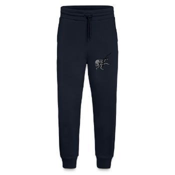 Oktopus Angelhaken Angler Am Haken Kampf Gefangen - Jogginghose - made by SPREAD - DARK NAVY - Vorne