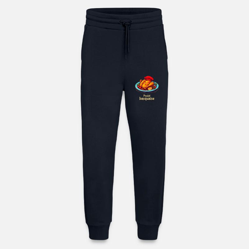 Chicken Basquaise - Plain text - Jogging Pants - made by SPREAD  - DARK NAVY