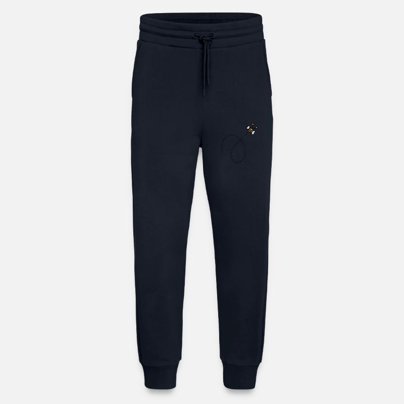 Dashed line bee - Jogging Pants - made by SPREAD  - DARK NAVY