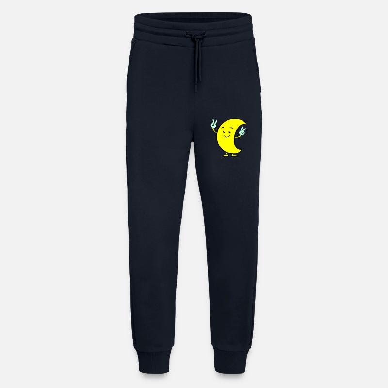 Bande dessinée Lune 02 - Pantalon de jogging bio décontracté fabriqué en UE - DARK NAVY