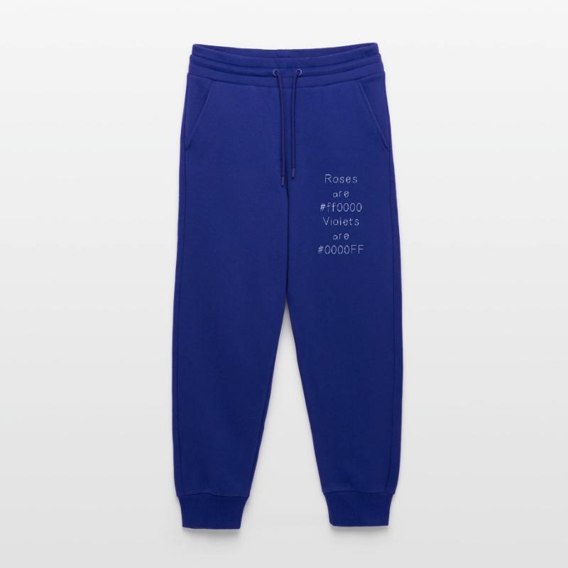 Blague sur le code couleur hexadécimal pour développeurs, codeurs et web... Pantalon de jogging bio décontracté fabriqué en UE