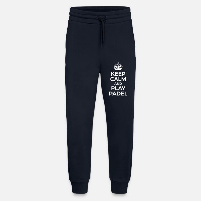 keep calm and play padel - Jogging Pants - made by SPREAD  - DARK NAVY