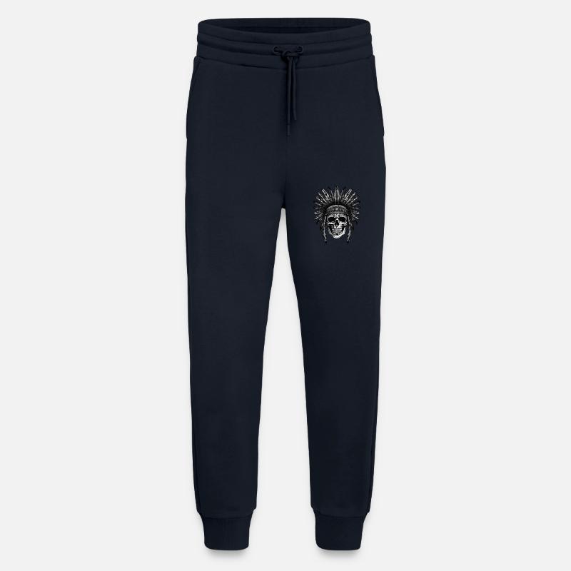 Apache Totenkopf Indianer - Jogginghose - made by SPREAD - DARK NAVY