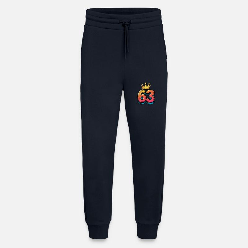 63 Number Jersey Crown - Jogging Pants - made by SPREAD - DARK NAVY
