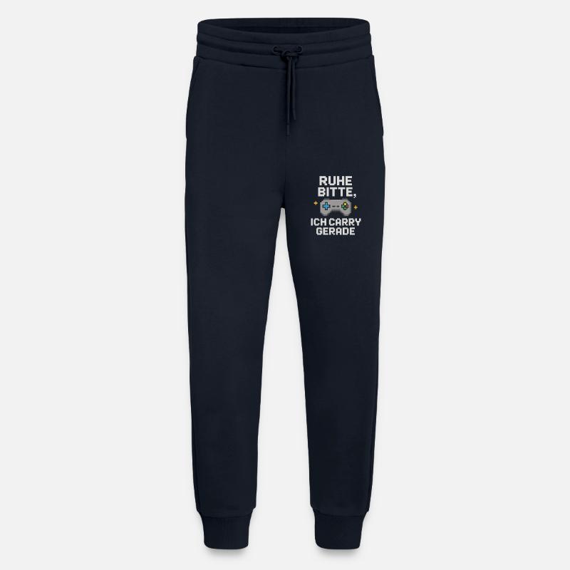 Silence Please Pixel Controller Graphics - Jogging Pants - made by SPREAD  - DARK NAVY