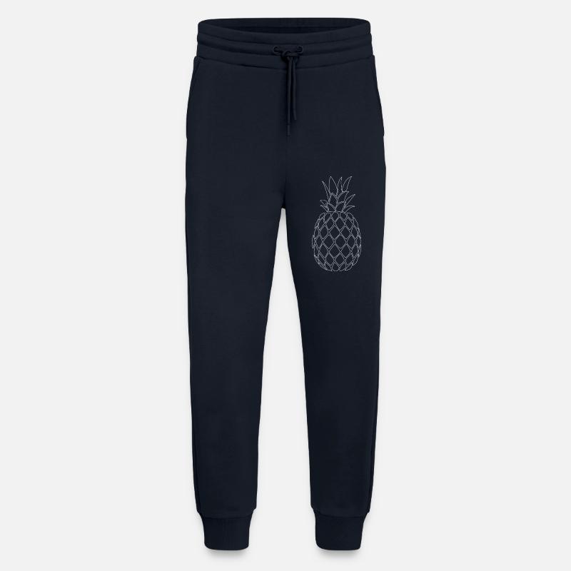 Pineapple white - Minimal Design - Jogginghose - made by SPREAD - DARK NAVY