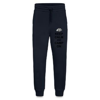 Restez calme camp sur - Pantalon de jogging bio décontracté fabriqué en UE - DARK NAVY - Devant
