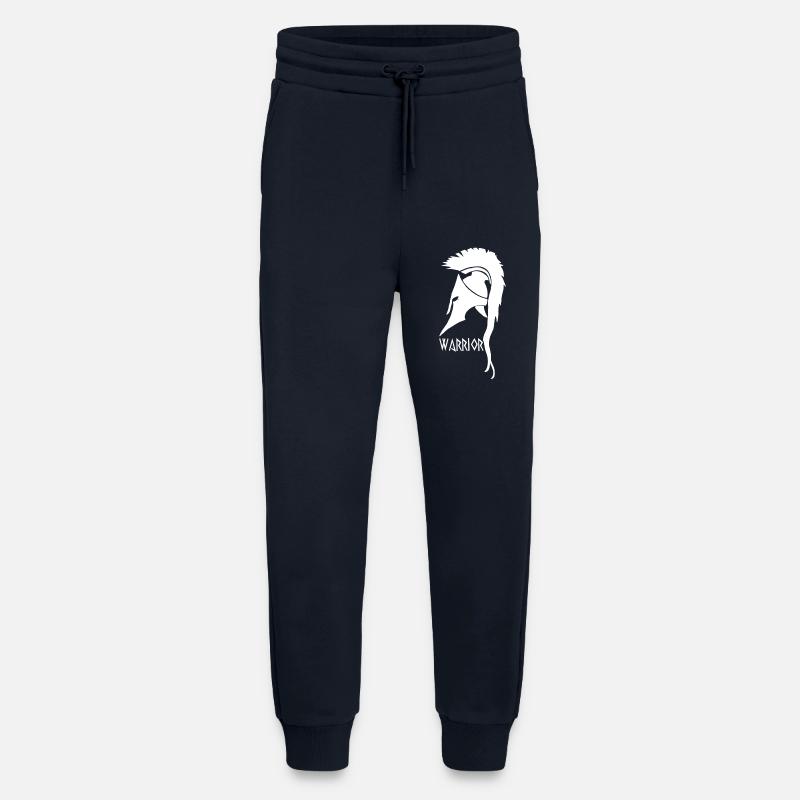 Antiker weißer Kriegerhelm - Jogginghose - made by SPREAD - DARK NAVY