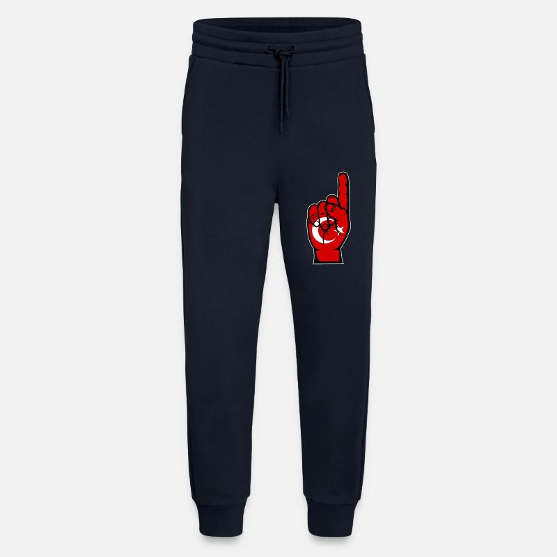 Turkey flag number 1 - Jogging Pants - made by SPREAD  - DARK NAVY