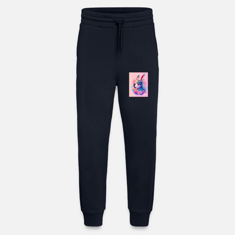 Rabbit in Digital Style - Jogging Pants - made by SPREAD  - DARK NAVY