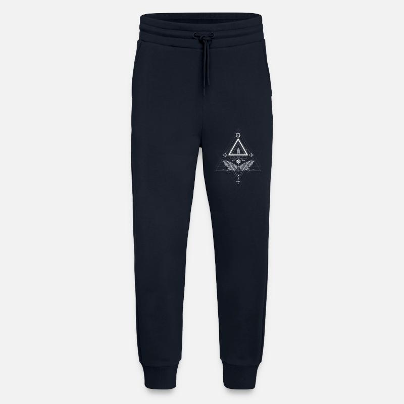 Moth in occult design - Jogging Pants - made by SPREAD  - DARK NAVY