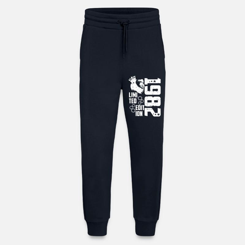 1982 Born Édition Limitée - Pantalon de jogging bio décontracté fabriqué en UE - DARK NAVY