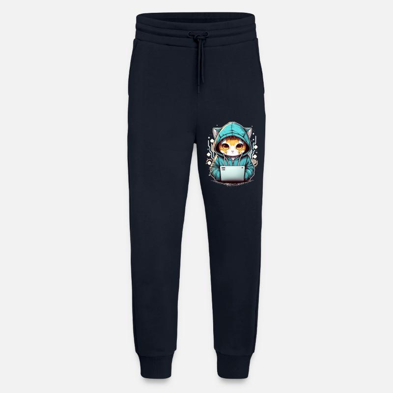 Coding cat - Jogging Pants - made by SPREAD  - DARK NAVY
