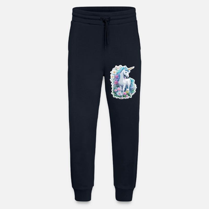 Einhorn im Blumengarten - Jogginghose - made by SPREAD - DARK NAVY
