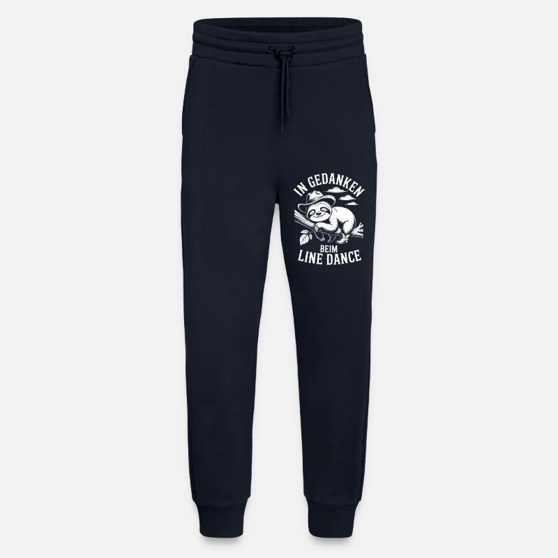 Sloth dreams of line dancing - Jogging Pants - made by SPREAD  - DARK NAVY