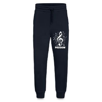 PASSION Notenschlüssel Musik Design - Jogginghose - made by SPREAD - DARK NAVY - Vorne