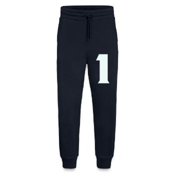 1 - Pantalon de jogging bio décontracté fabriqué en UE - DARK NAVY - Devant