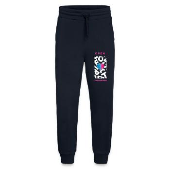 Ouvrez vos horizons - Pantalon de jogging bio décontracté fabriqué en UE - DARK NAVY - Devant