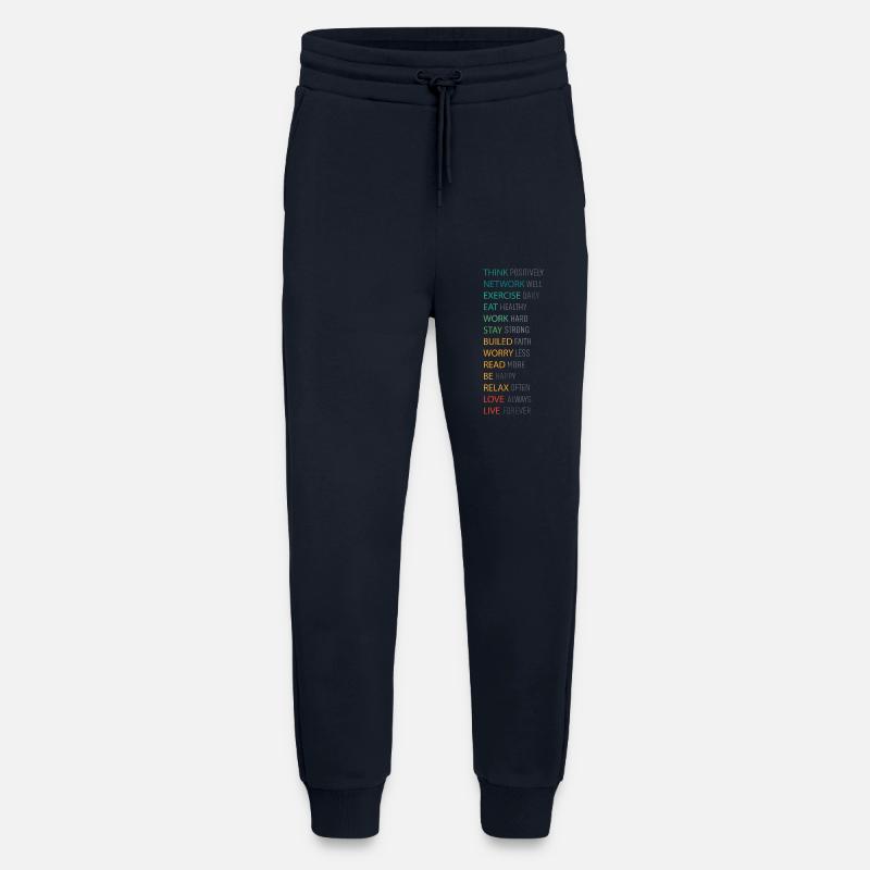 POSITIV DENKEN - Jogginghose - made by SPREAD - DARK NAVY