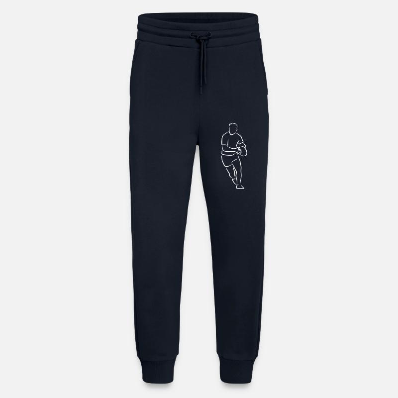 Rugby Drawing - Jogging Pants - made by SPREAD  - DARK NAVY