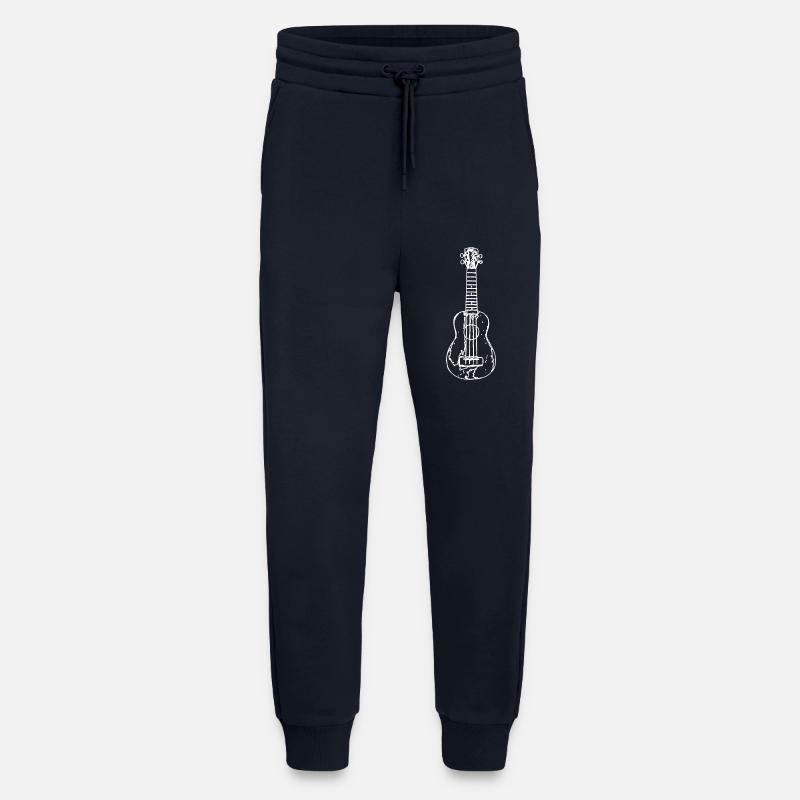 Ukulele Drawing - Jogging Pants - made by SPREAD  - DARK NAVY