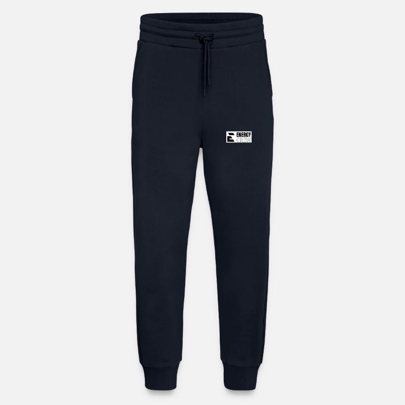 Logo de l’équipe d’énergie 3 - Pantalon de jogging bio décontracté fabriqué en UE - DARK NAVY
