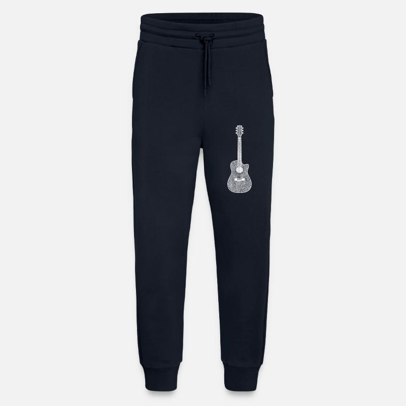 Abstrakte Gitarrenkunst Musikdesign - Jogginghose - made by SPREAD - DARK NAVY