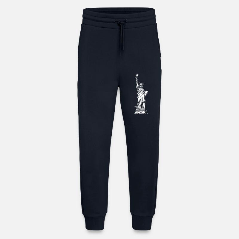 Liberty Silhouette : Torche & Tablette - Pantalon de jogging bio décontracté fabriqué en UE - DARK NAVY