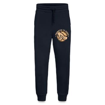 Funny Daddy Men Dad Boys Funny Promoted To Daddy - Pantalon de jogging bio décontracté fabriqué en UE - DARK NAVY - Devant
