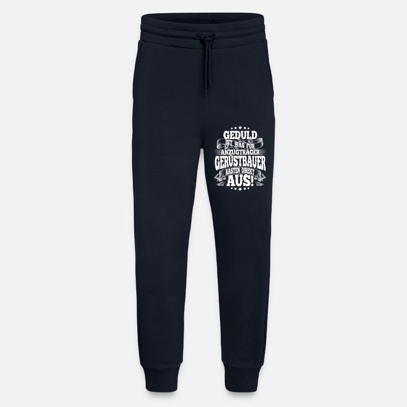 Constructeurs d’échafaudages - Pantalon de jogging bio décontracté fabriqué en UE - DARK NAVY