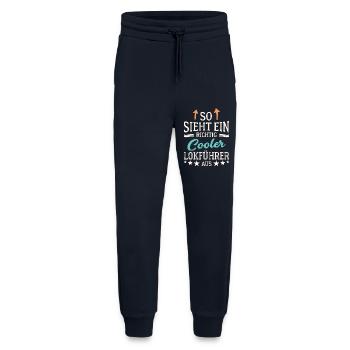 So sieht ein richtig cooler Lokführer aus - Jogginghose - made by SPREAD - DARK NAVY - Vorne