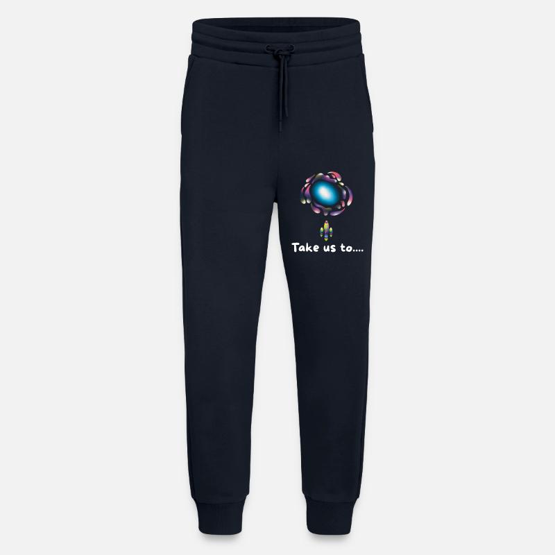 Neon Galaxy Rocket - Jogging Pants - made by SPREAD  - DARK NAVY