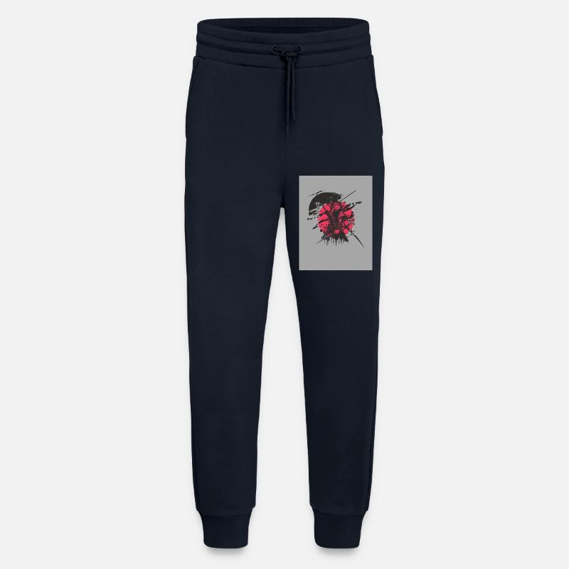 Red and black samurai - Jogginghose - made by SPREAD - DARK NAVY
