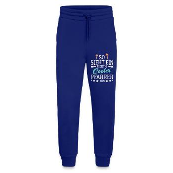 So sieht ein richtig cooler Pfarrer aus Pastor - Jogginghose - made by SPREAD - Iconic Blue - Vorne