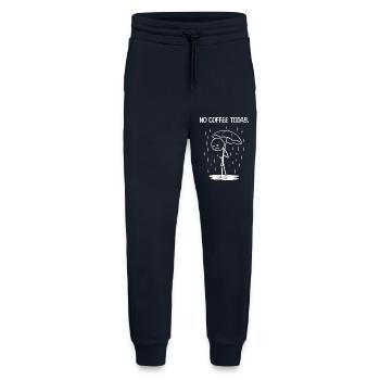 Funny today unfortunately no COffee - Jogging Pants - made by SPREAD  - DARK NAVY - Front