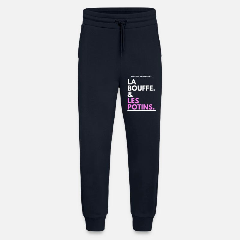 Klatsch Tippfehler Schwarz Pink - Jogginghose - made by SPREAD - DARK NAVY