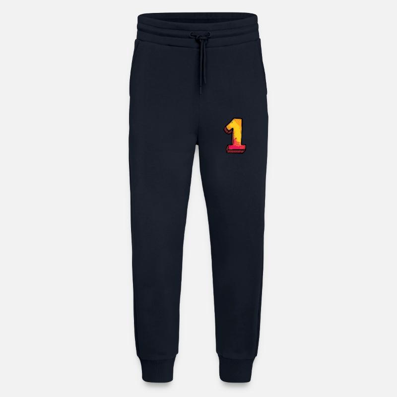 1 Number Comic - Jogging Pants - made by SPREAD  - DARK NAVY