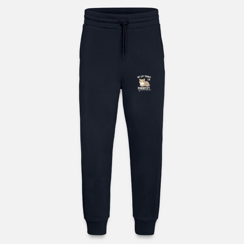 Purrfekte Katze denkt, ich bin purrfekt - Jogginghose - made by SPREAD - DARK NAVY