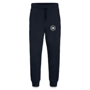 Corse du Sud 2A - Blanc - Pantalon de jogging bio décontracté fabriqué en UE - DARK NAVY - Devant
