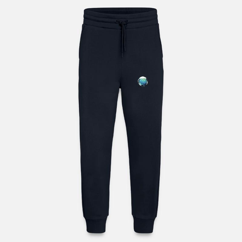 Blue-Green Brain: Harmony & Mental Vitality - Jogging Pants - made by SPREAD  - DARK NAVY