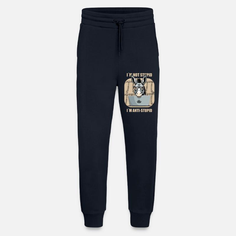 Schlauer Nerd Esel - Jogginghose - made by SPREAD - DARK NAVY