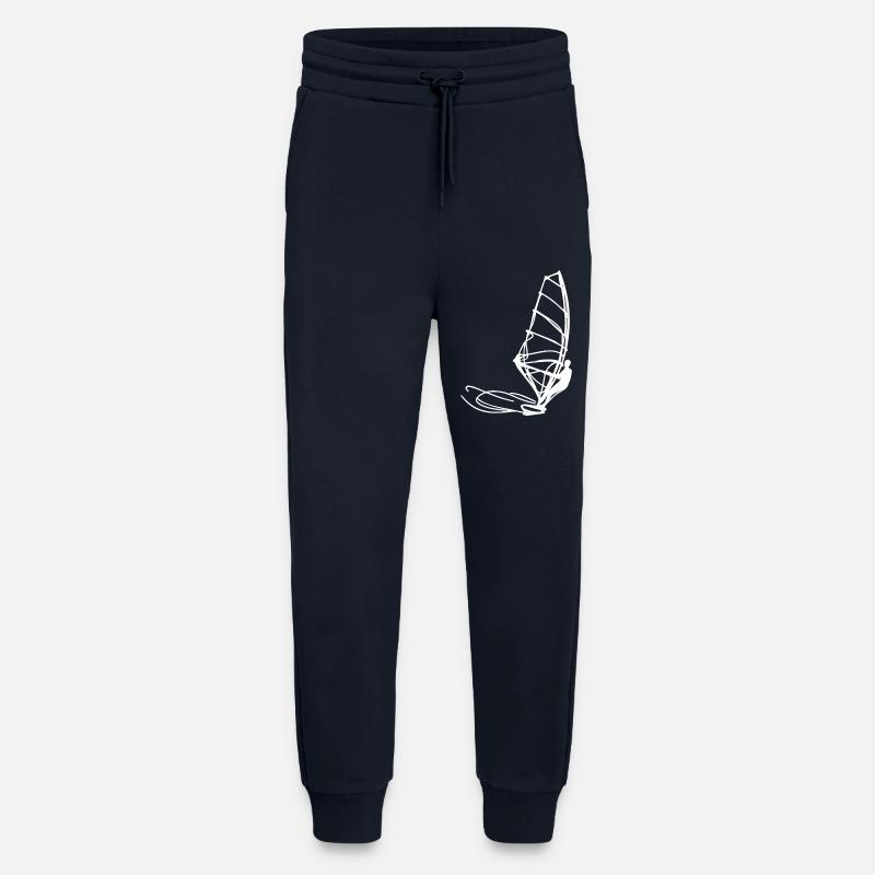 Windsurfer Zeichnung - Jogginghose - made by SPREAD - DARK NAVY