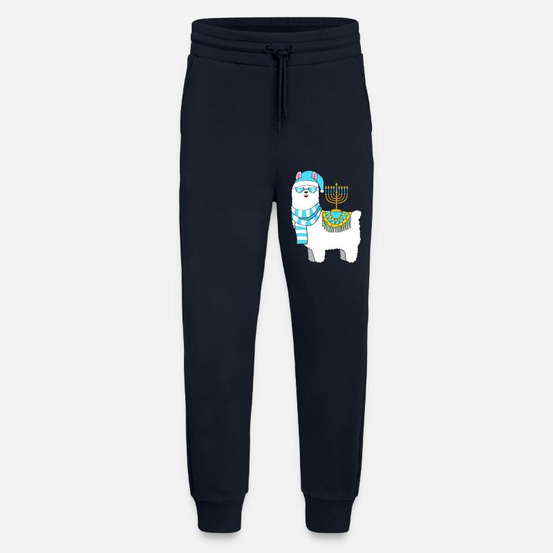 Hanoukka Hanoukka Hanoukka - Pantalon de jogging bio décontracté fabriqué en UE - DARK NAVY