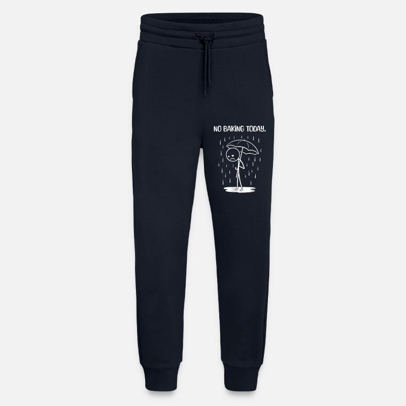 Drôle aujourd’hui malheureusement pas de BAking - Pantalon de jogging bio décontracté fabriqué en UE - DARK NAVY