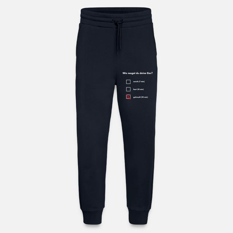 Wie magst du deine Eier? - Jogginghose - made by SPREAD - DARK NAVY