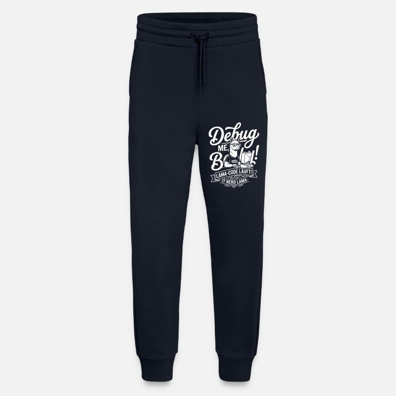 Lama Code Debug Design - Jogginghose - made by SPREAD - DARK NAVY